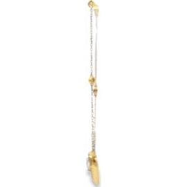 18K Yellow Gold Teardrop Diamond Halo Necklace – Natural Diamonds