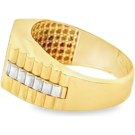 18K Yellow Gold Onyx Ring