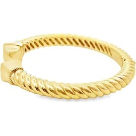 18K Yellow Gold Twisted Cuff Bracelet