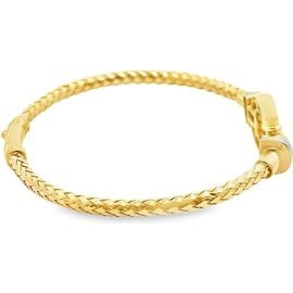 18K Two-Tone Gold Equestrian-Style Bracelet