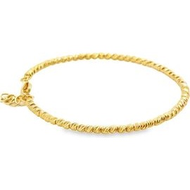 18K Yellow Gold Faceted Bead Bracelet