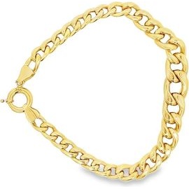 18K Yellow Gold Classic Curb Link Bracelet