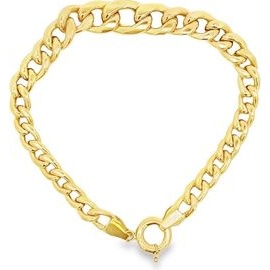 18K Yellow Gold Classic Curb Link Bracelet