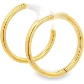 18K Yellow Gold Classic Sleeper Hoops
