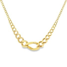 18K Yellow Gold Chain Necklace with Bold Links
