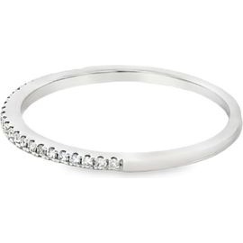 18K White Gold Natural Diamond Micro-Pavé Band