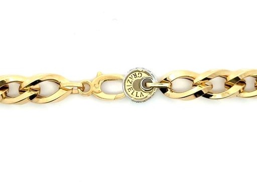 18K Yellow Gold 18.5-Inch Cuban Link Chain Necklace