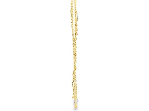 18K Yellow Gold Multi-Strand Knot Pendant Necklace