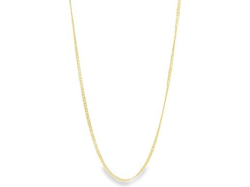 18K Yellow Gold Curb Chain Necklace – 17.5 Inch