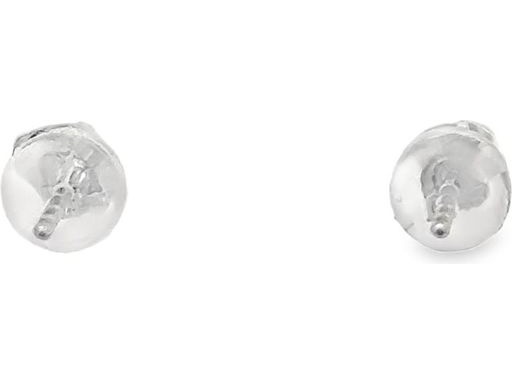 Platinum 900 Teardrop Stud Earrings with Natural Baguette and Round-Cut Diamonds