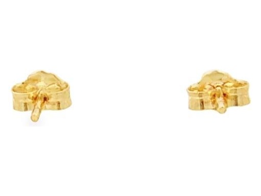 18K Yellow Gold Polished Ball Stud Earrings