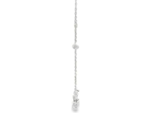 18K White Gold Floral Necklace with Natural Marquise and Round Diamonds