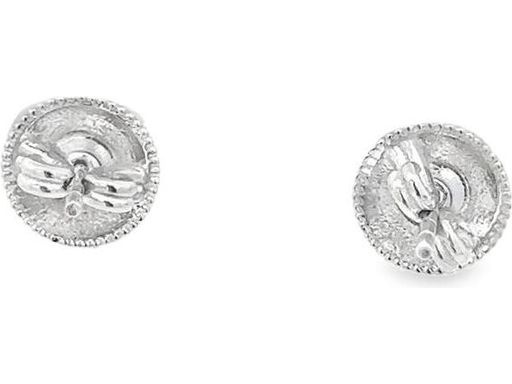 18K White Gold Stud Earrings with GIA-Certified Natural Brilliant-Cut Diamonds