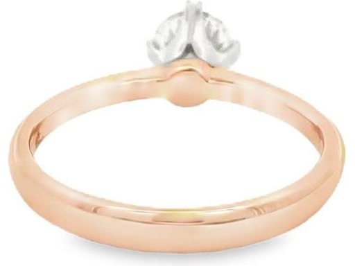 18K White Gold Classic Solitaire Ring with GIA Certified Natural Round Diamond