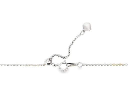 18K Tri-Color Gold Layered Necklace with All Natural Diamonds