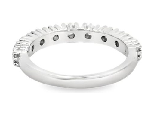 18K White Gold Natural Diamonds Eternity Band Ring