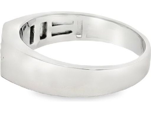 Platinum Men's Ring with Natural Princess Cut Diamond