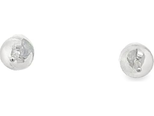 18K White Gold Earrings with Natural Pear-Shaped Diamonds