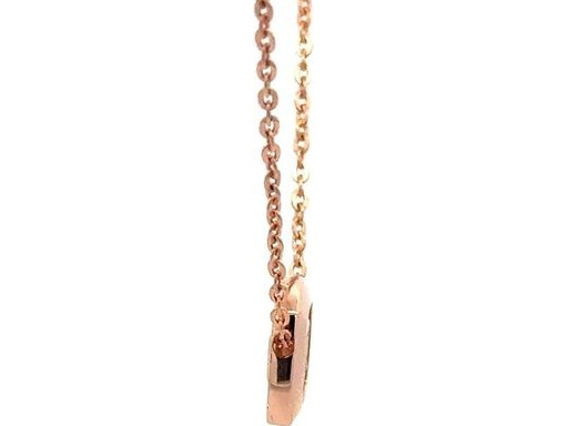 18K Rose Gold Flexible Diamond Necklace with Natural Baguette and Round Diamonds