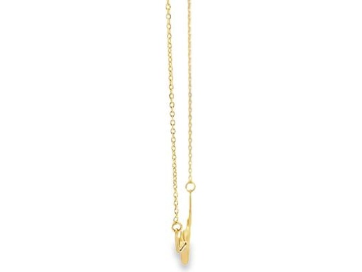 18K Yellow Gold Antler Pendant Necklace