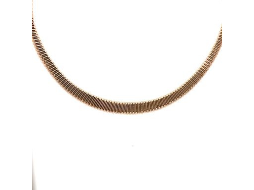 18K Rose Gold Flexible Necklace with Two Pear-Cut and One Round Natural Diamond, Accented by Pavé-Set Round Diamonds