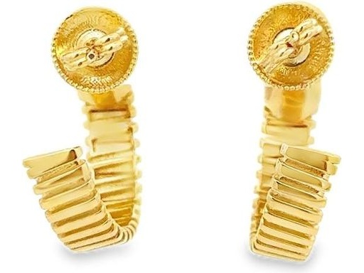 18K Yellow Gold Earrings with Pear-Cut Natural Diamonds Surrounded by Pavé-Set Round Diamonds