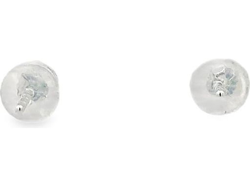 18K White Gold Pear-Shaped Natural Diamond Earrings