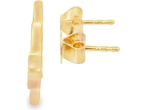 18K Yellow Gold Earrings with Malachite and Natural Diamonds